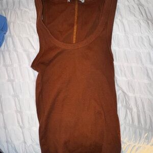 Zara Women's Rich Brown Tank Top